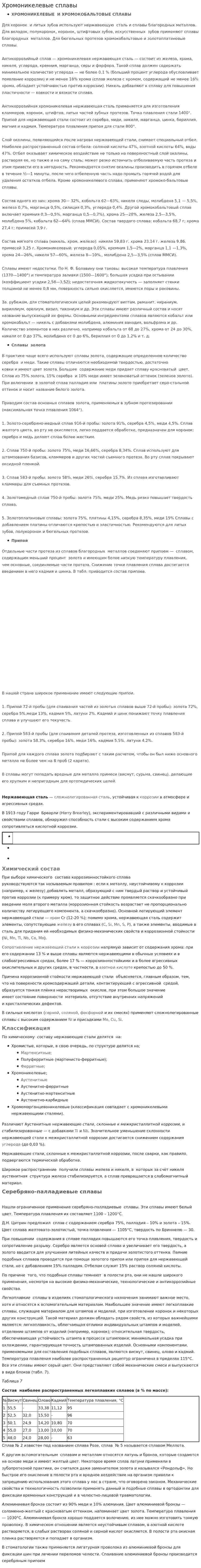 Хромоникелевые сплавы
