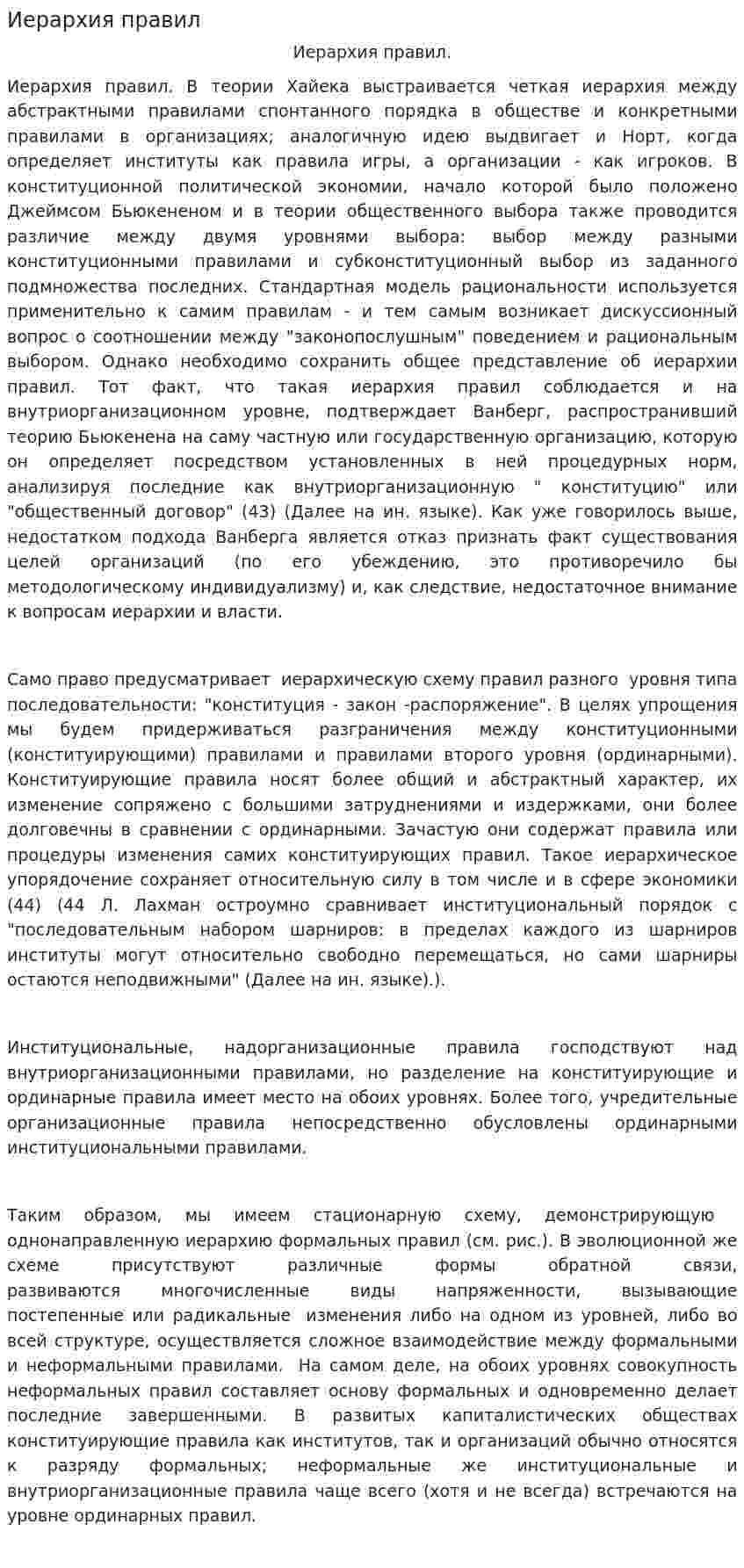 Иерархия правил