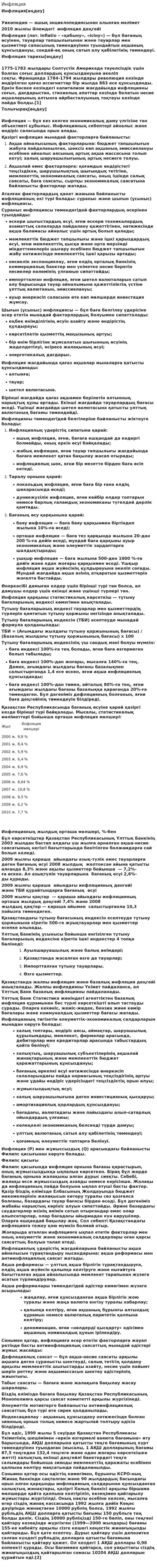 Инфляция. 12
