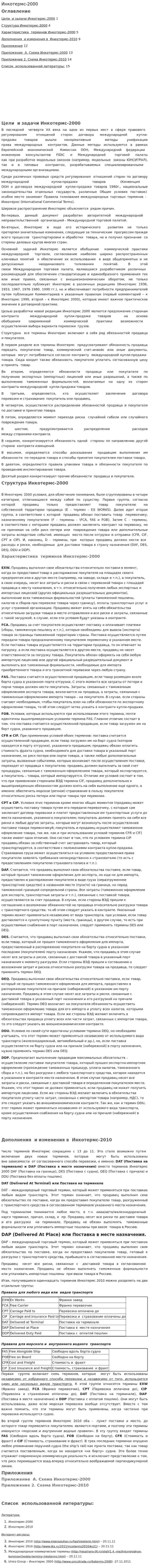 Инкотермс-2000