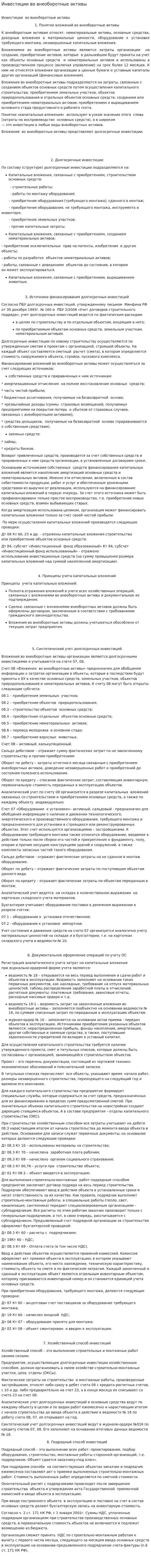 Инвестиции во внеоборотные активы