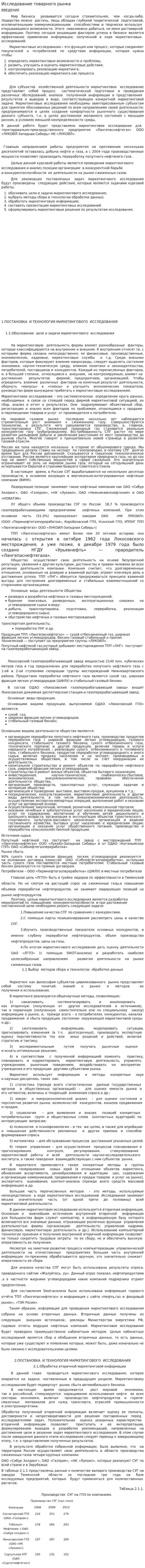 Исследование товарного рынка. 7