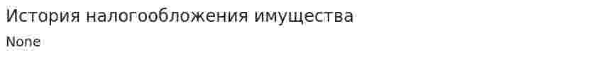 История налогообложения имущества