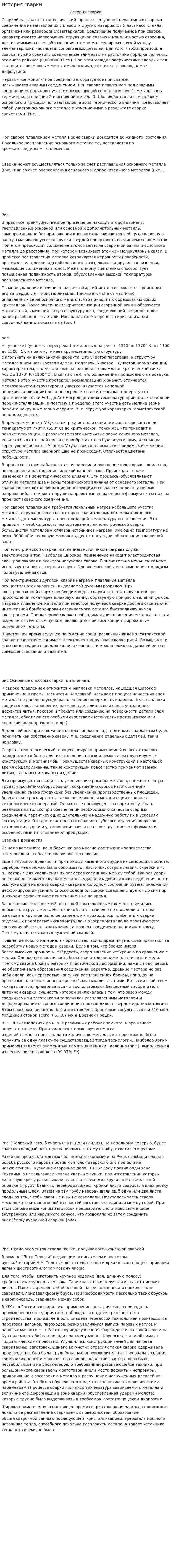 История сварки