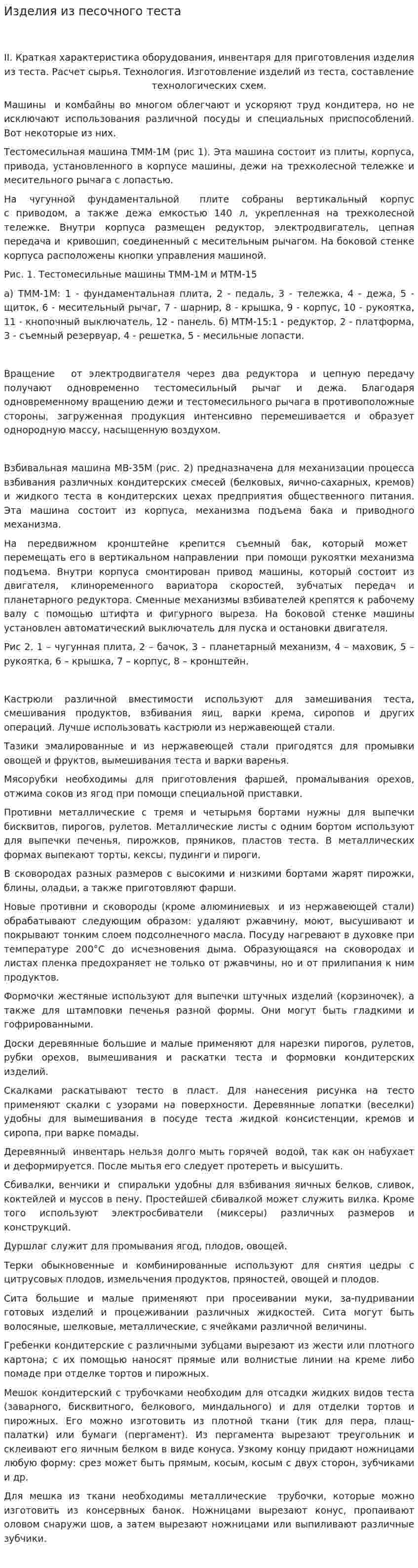 Изделия из песочного теста