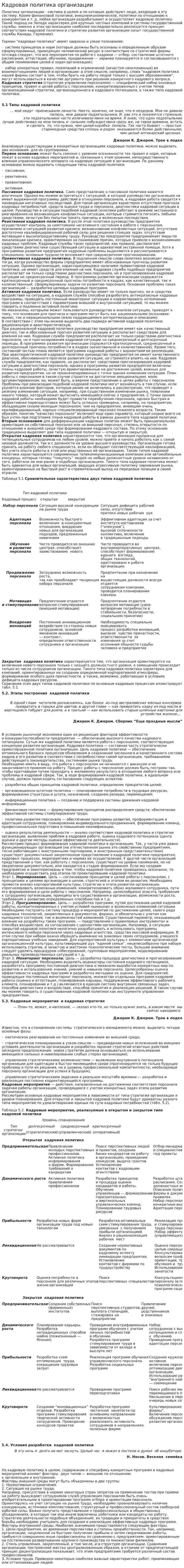 Кадровая политика организации. 3