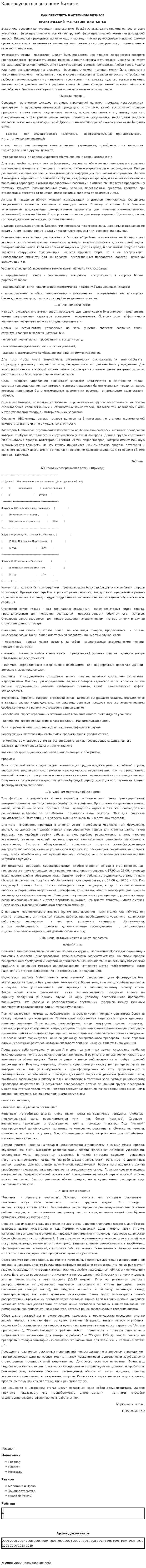 Как преуспеть в аптечном бизнесе