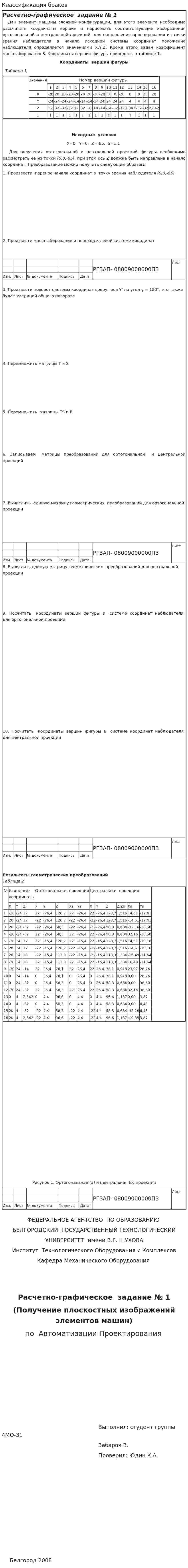 Классификация браков