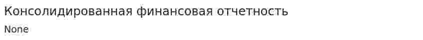 Консолидированная финансовая отчетность