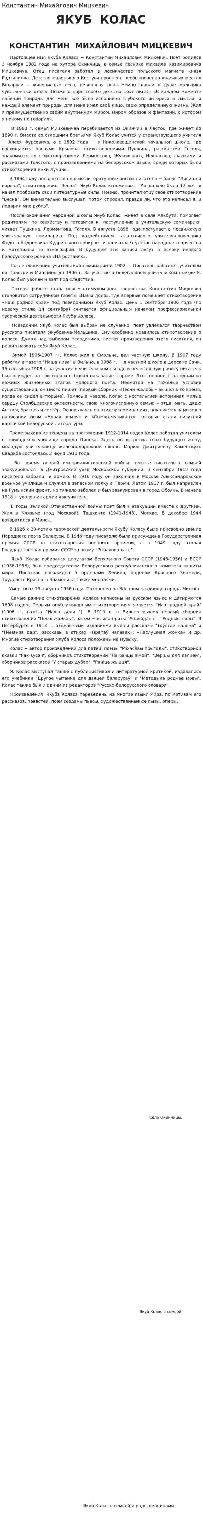 Константин Михайлович Мицкевич