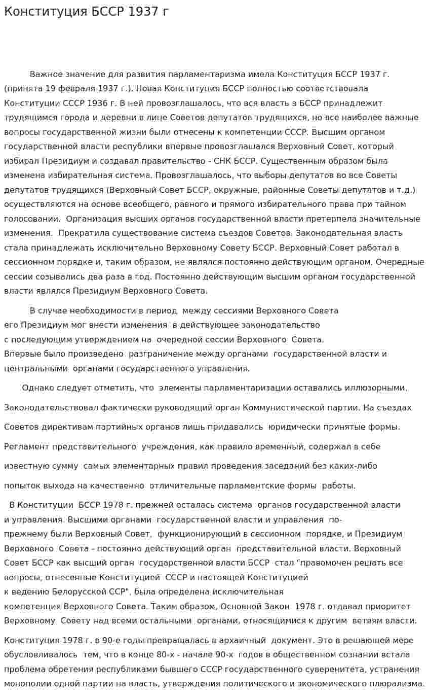 Конституция БССР 1937 г
