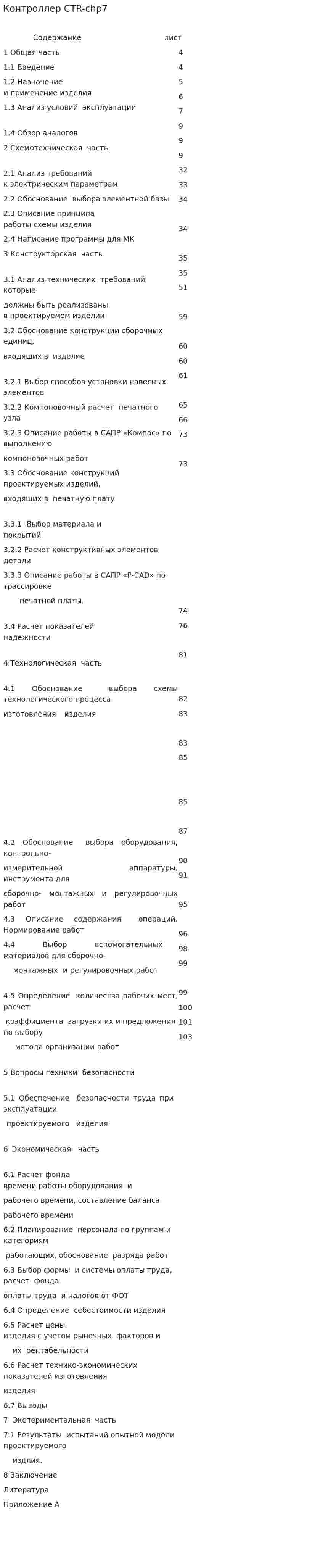 Контроллер CTR-chp7