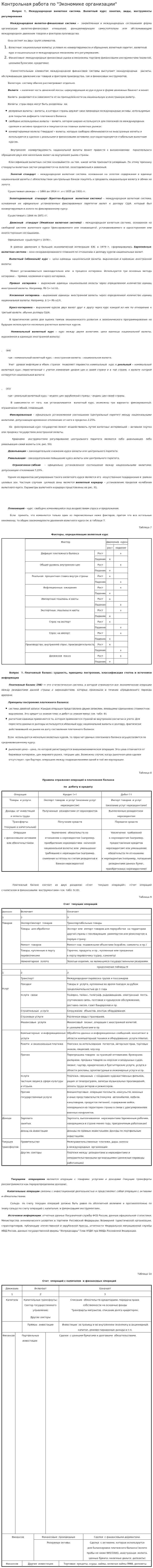 Контрольная работа по "Экономике организации". 47