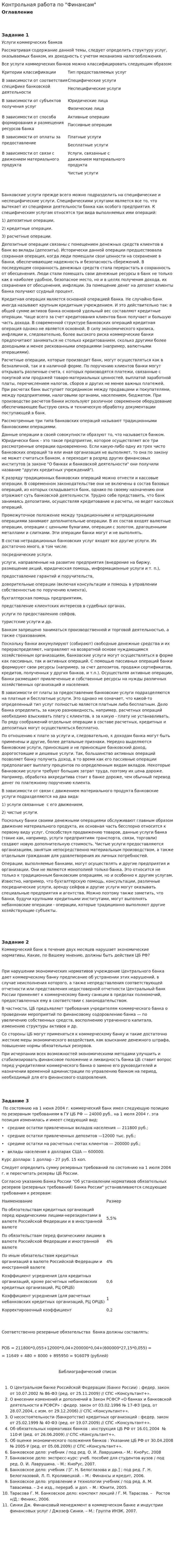 Контрольная работа по "Финансам". 240