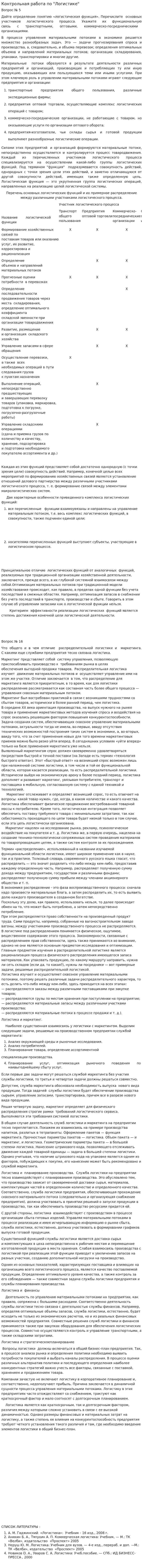 Контрольная работа по "Логистике". 96
