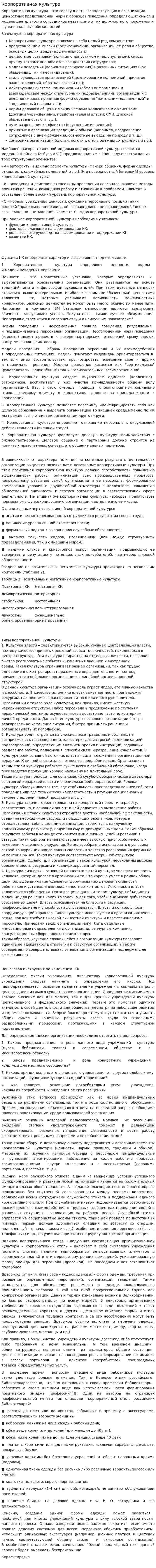 Корпоративная культура. 31