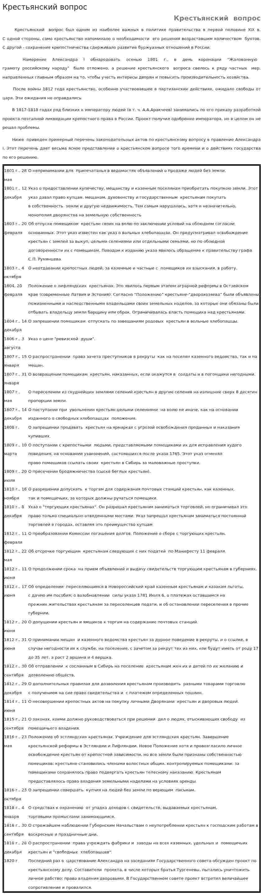 Крестьянский вопрос. 2