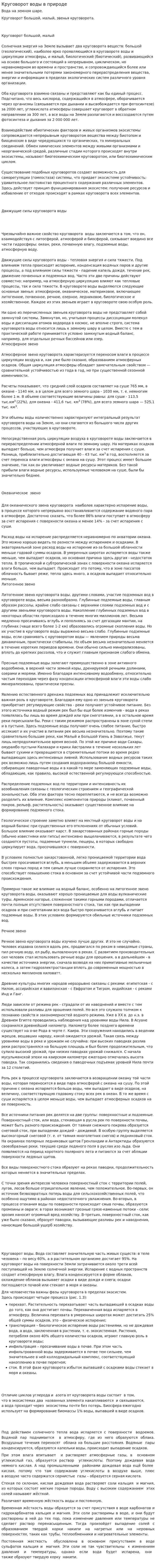 Круговорот воды в природе. 15