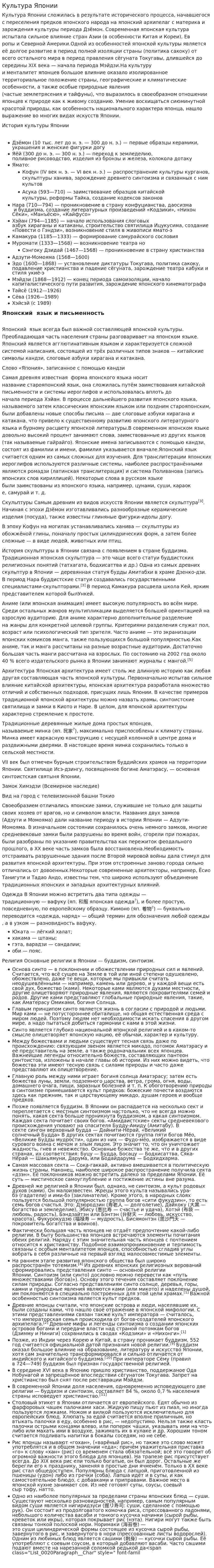 Культура Японии. 23