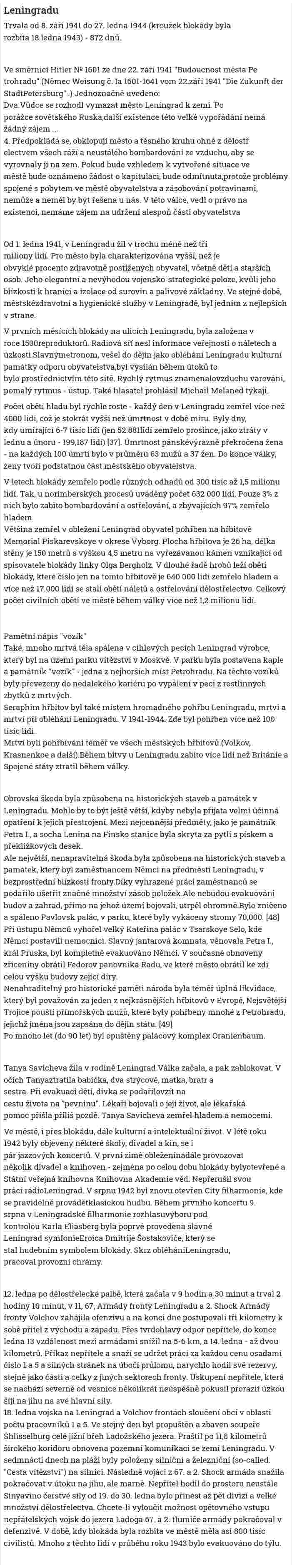 Leningradu
