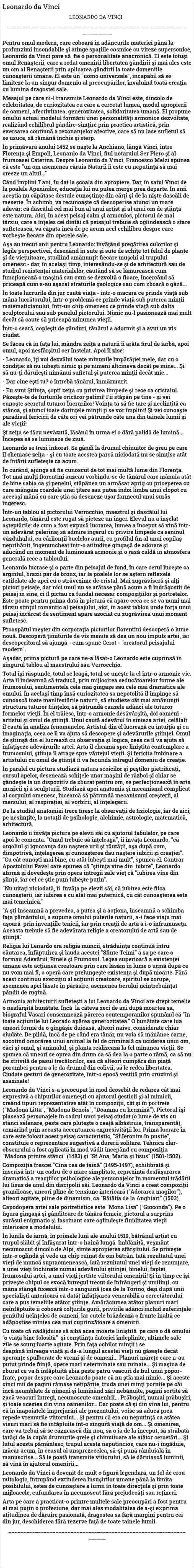 Leonardo da Vinci