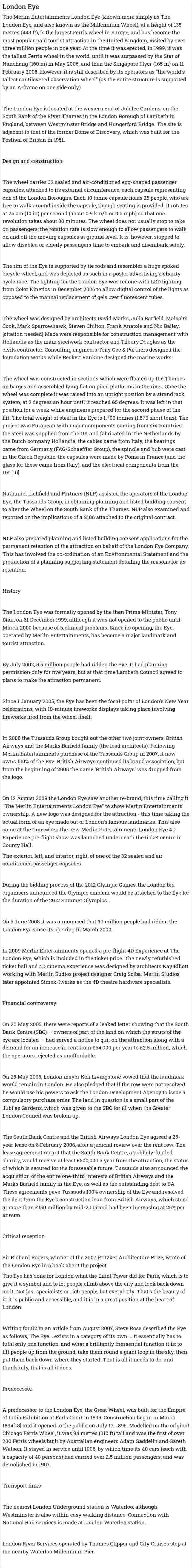London Eye
