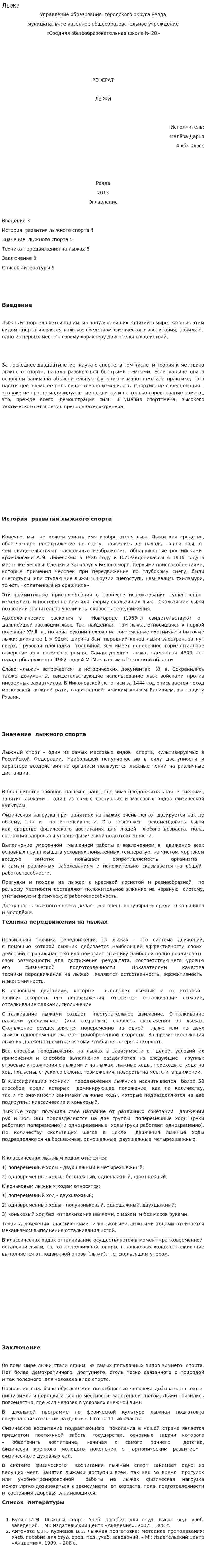 Лыжи. 3