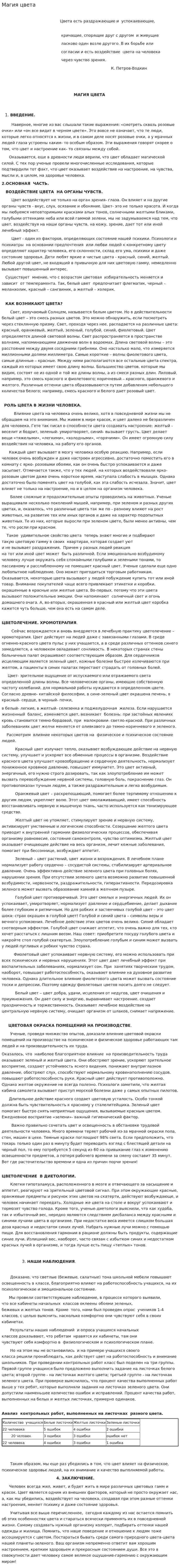 Магия цвета