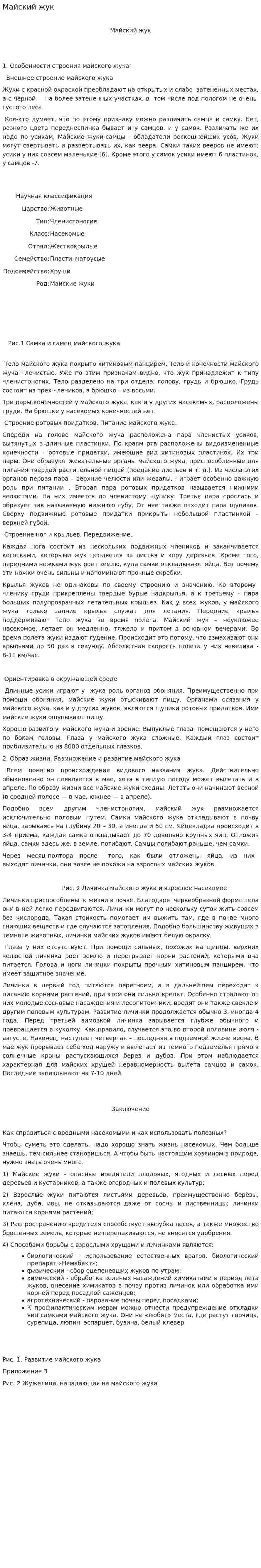 Майский жук