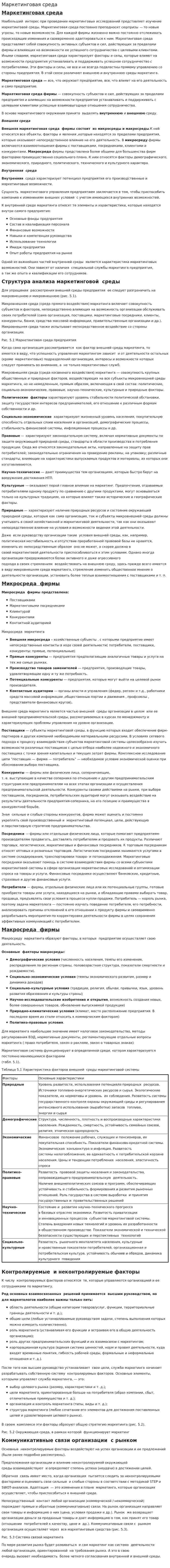 Маркетинговая среда. 4
