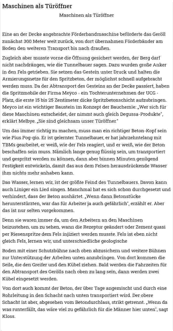 Maschinen als Türöffner