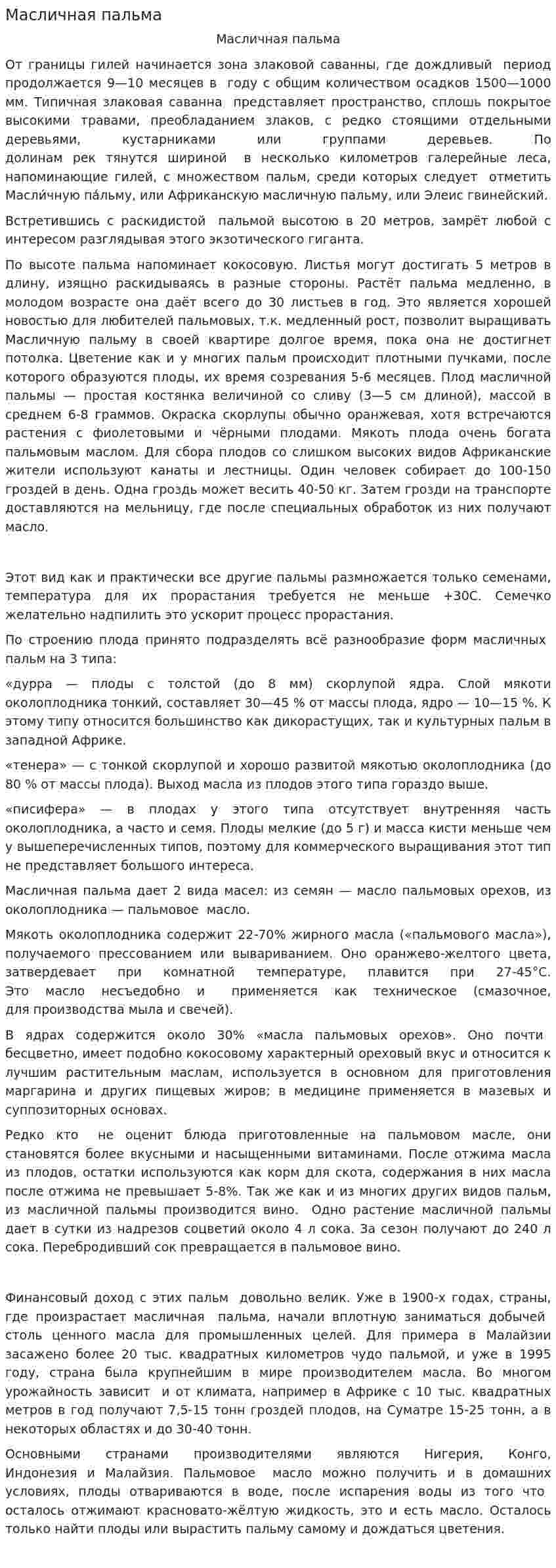 Масличная пальма