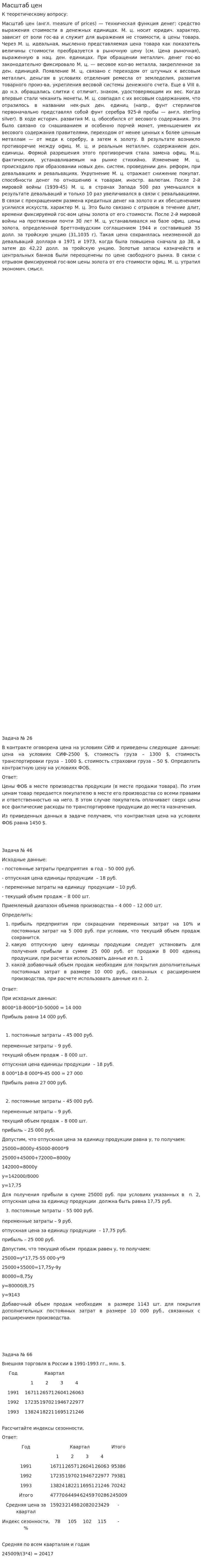 Масштаб цен