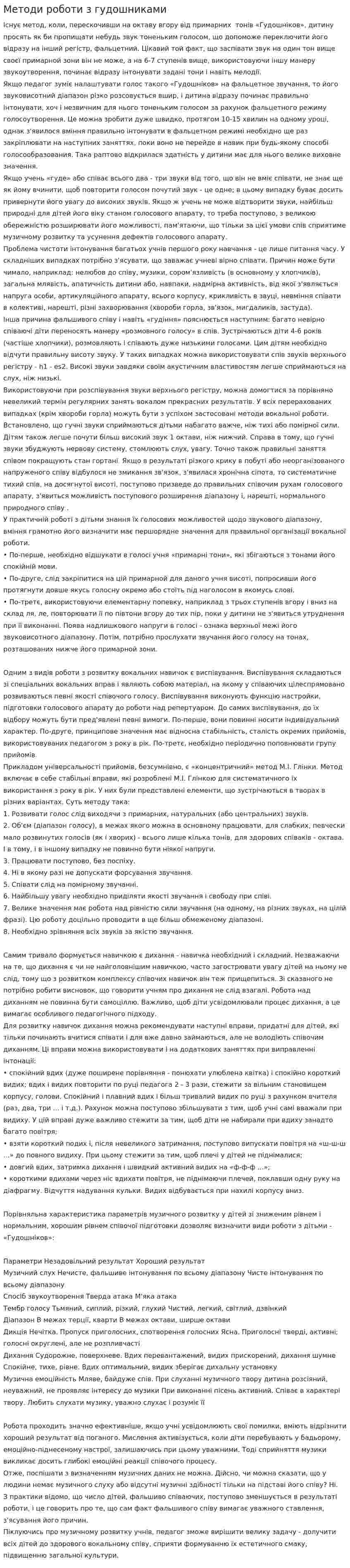 Методи роботи з гудошниками