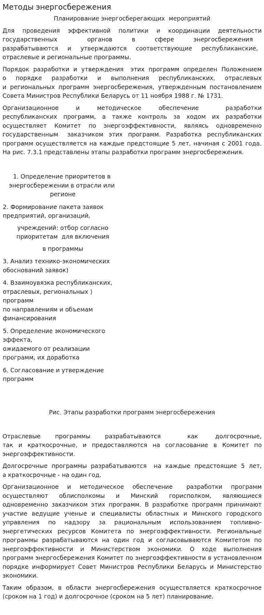 Методы энергосбережения