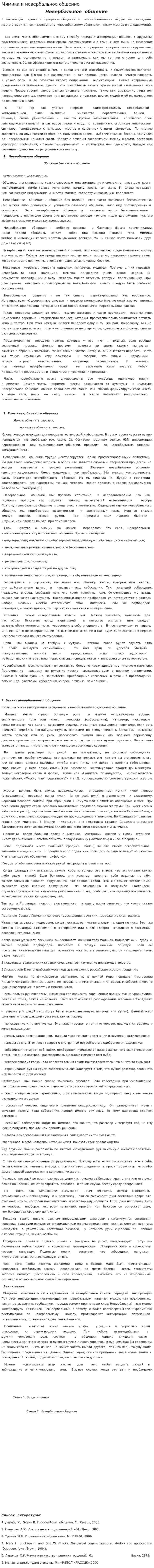 Мимика и невербальное общение