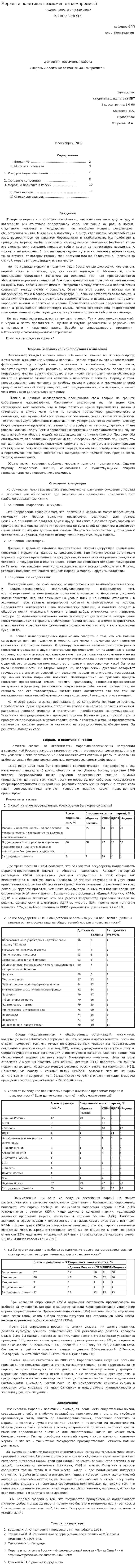 Мораль и политика: возможен ли компромисс?