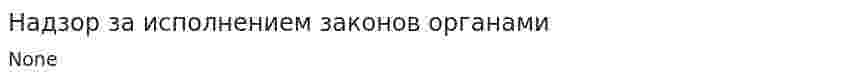 Надзор за исполнением законов органами