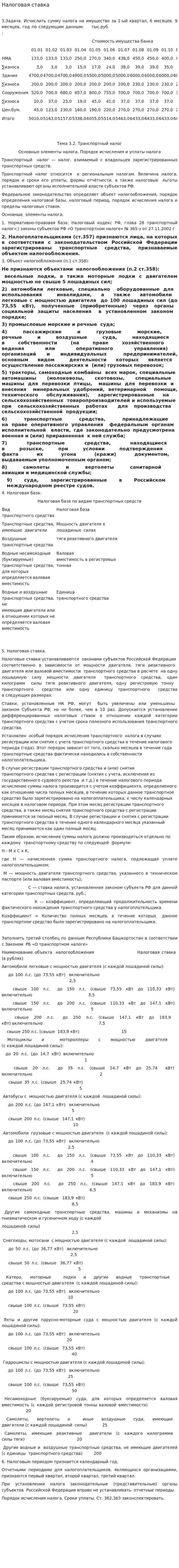 Налоговая ставка. 2