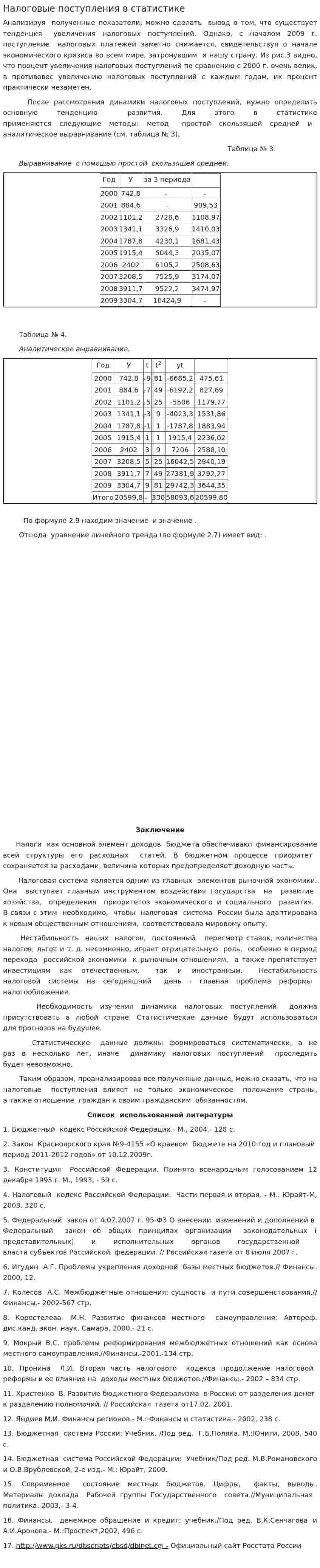 Налоговые поступления в статистике