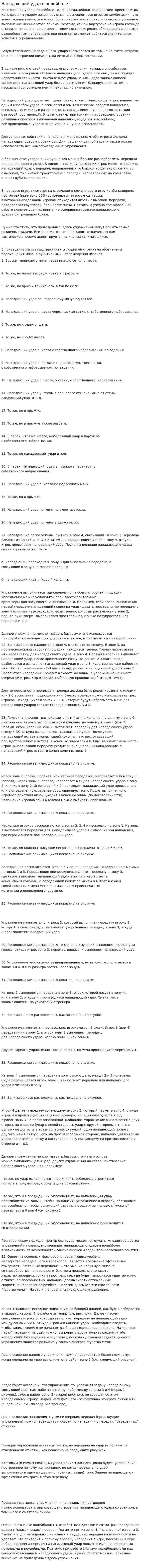 Нападающий удар в волейболе