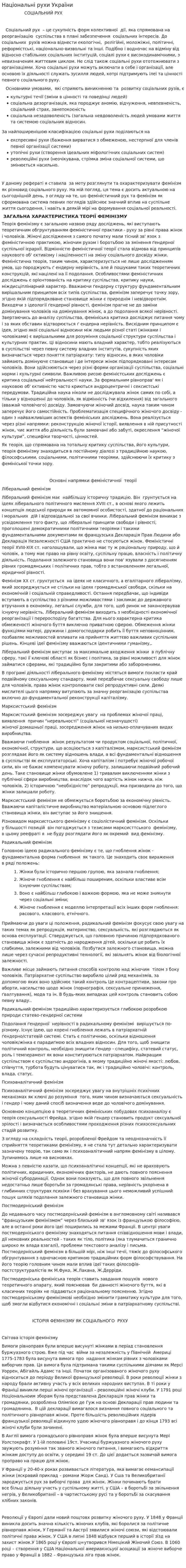 Національні рухи України