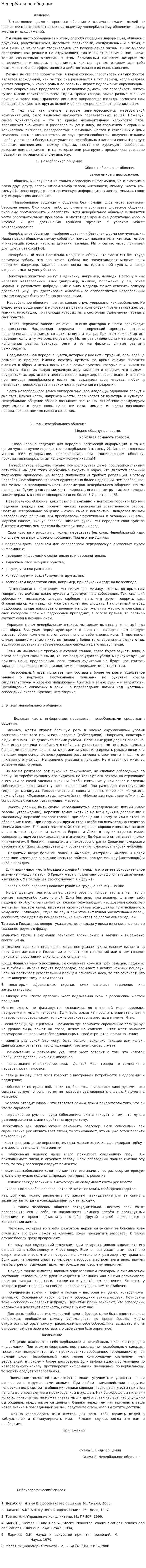 Невербальное общение. 45