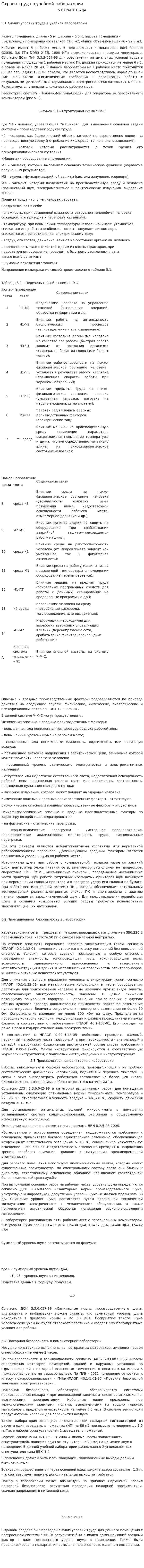 Охрана труда в учебной лаборатории