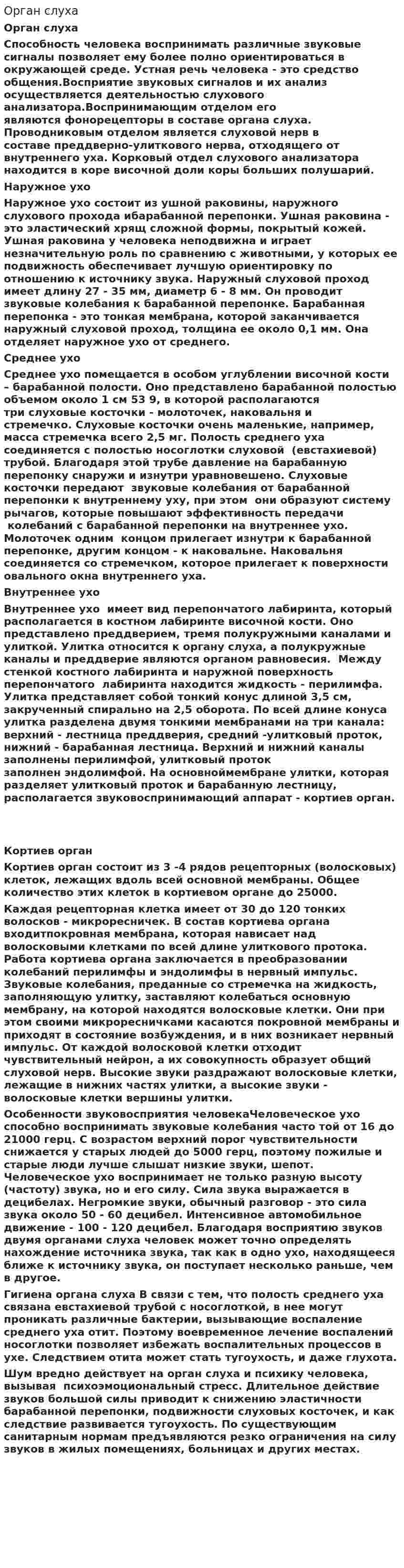 Орган слуха