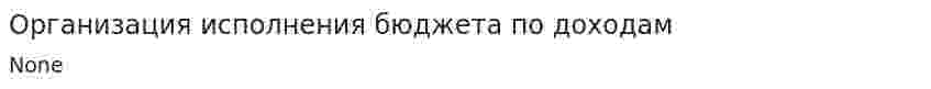 Организация исполнения бюджета по доходам