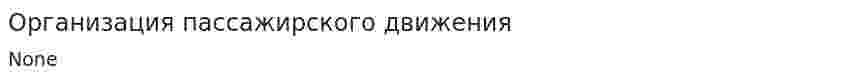 Организация пассажирского движения. 2