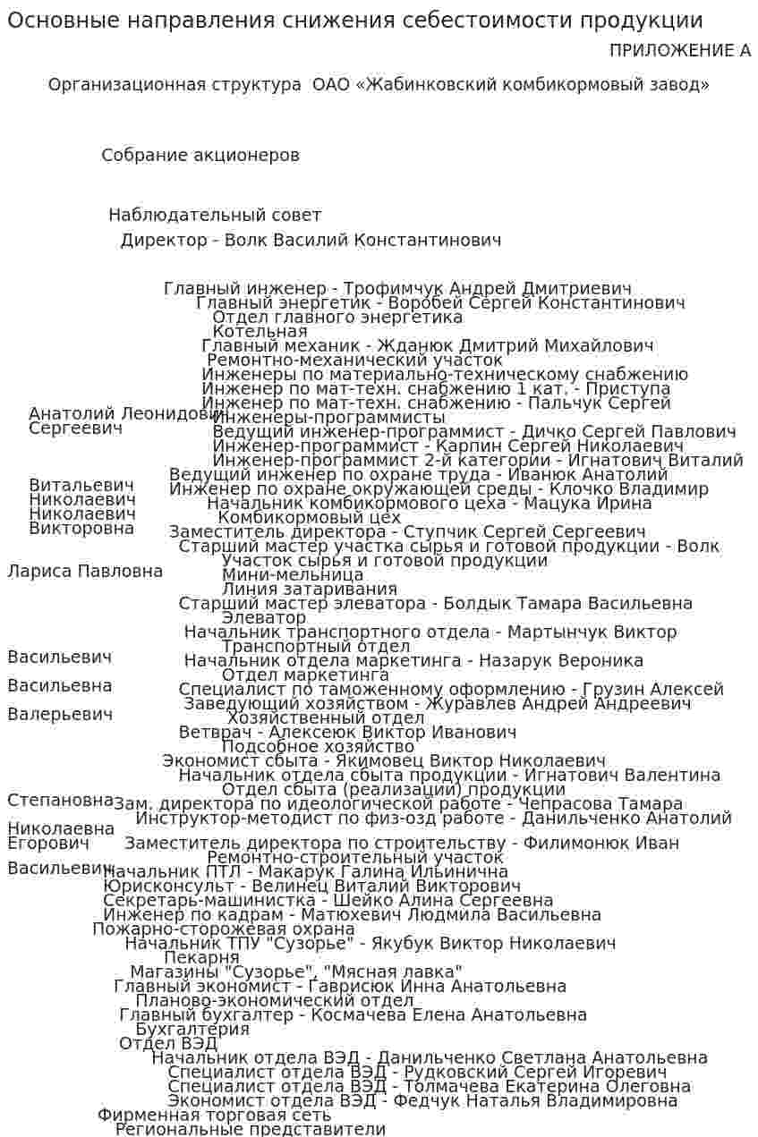 Основные направления снижения себестоимости продукции
