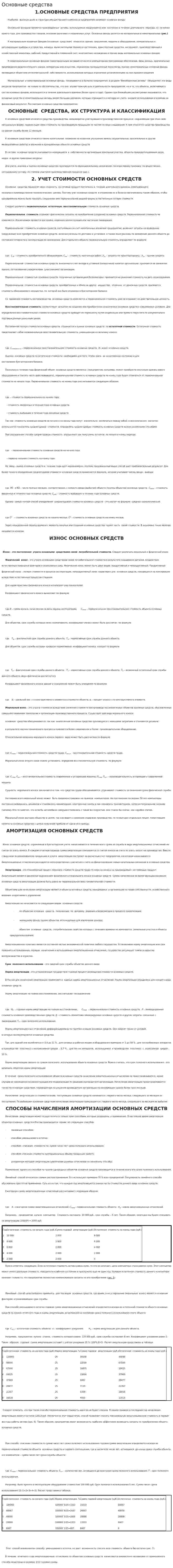 Основные средства. 32