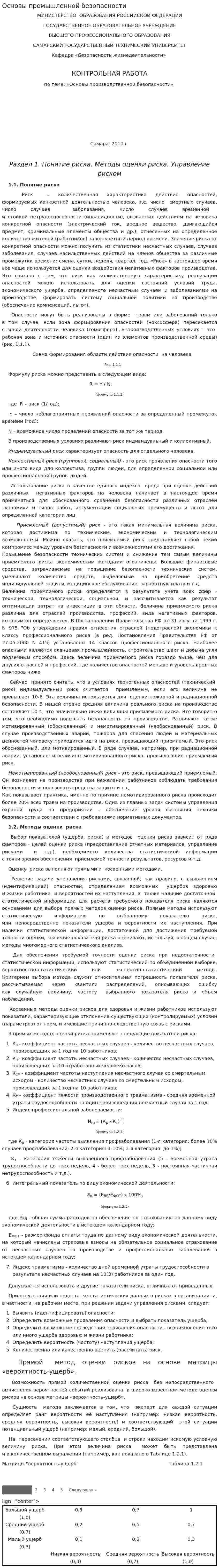 Основы промышленной безопасности